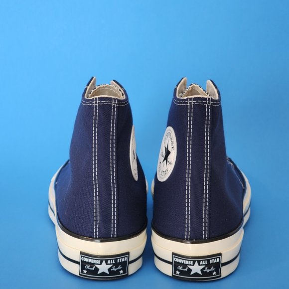 Converse Chuck 70 Hi Midnight Navy/Egret/Black Unisex Sneakers 172676C NWT - Picture 5 of 6